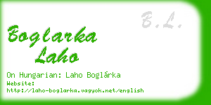 boglarka laho business card
